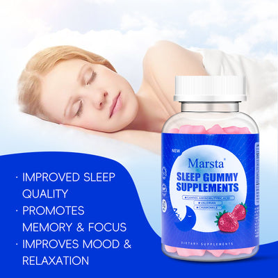 Sleep Gummies - Natural Melatonin & Relaxation Support for Better Sleep, Stress Relief, and Restful Nights