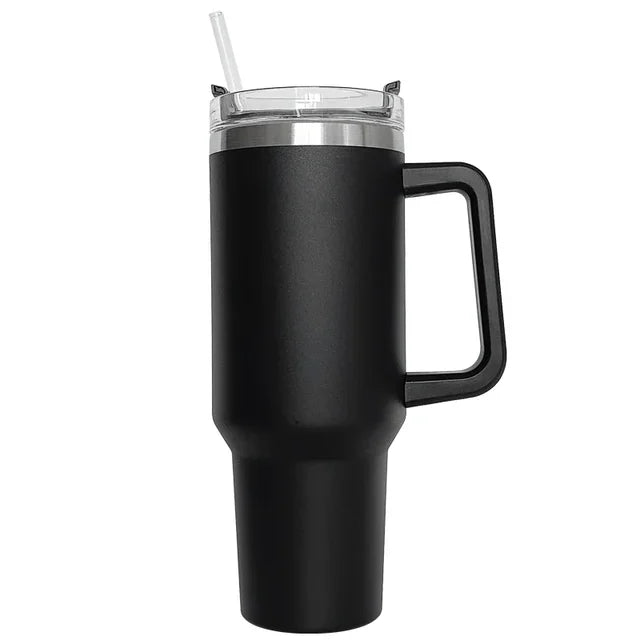 Insulated Stainless Steel Tumbler with Handle