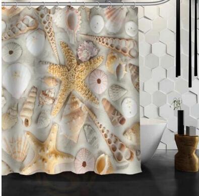 Waterproof Beach Spa Shower Curtain