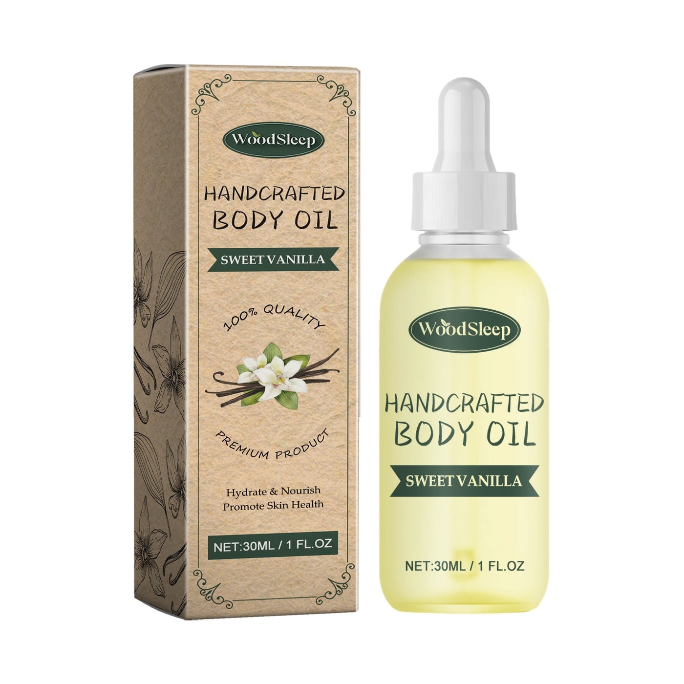 Sweet Vanilla Handcrafted Body OilSweet Vanilla Handcrafted Body Oil