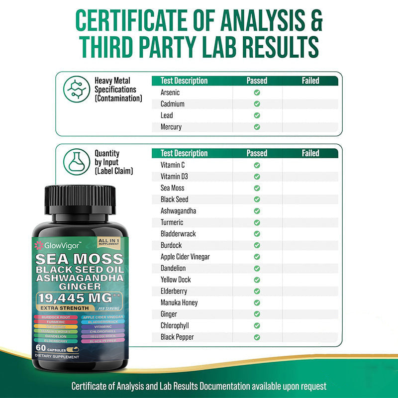 Sea Moss Black Seed Oil with Ashwagandha.