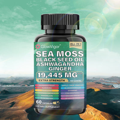 Sea Moss Black Seed Oil with Ashwagandha.