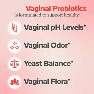 Women’s Vaginal Probiotic - Supports Vaginal Health, Balance, and Immune Function - 30 Capsules with Lactobacillus & Prebiotics