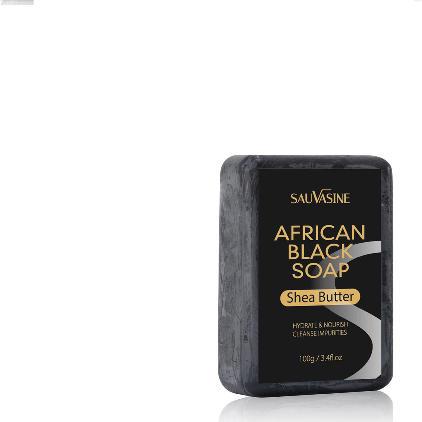 African Black Soap for Deep Cleansing & Anti-Mite Care | 100g Handmade Moisturizing Bar for Face & Body | Suitable for All Skin Types