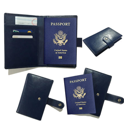 Passport Wallet with RFID Protection – Secure Travel Organizer.