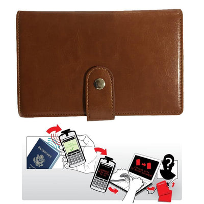 Passport Wallet with RFID Protection – Secure Travel Organizer.