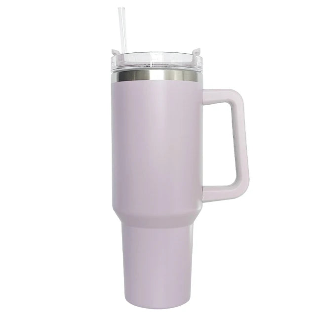 Insulated Stainless Steel Tumbler with Handle