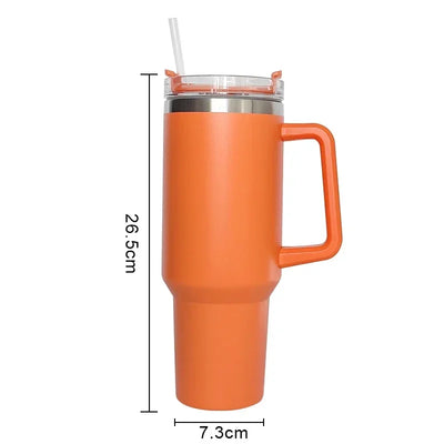 Insulated Stainless Steel Tumbler with Handle