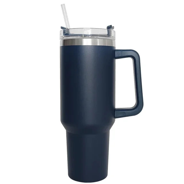 Insulated Stainless Steel Tumbler with Handle