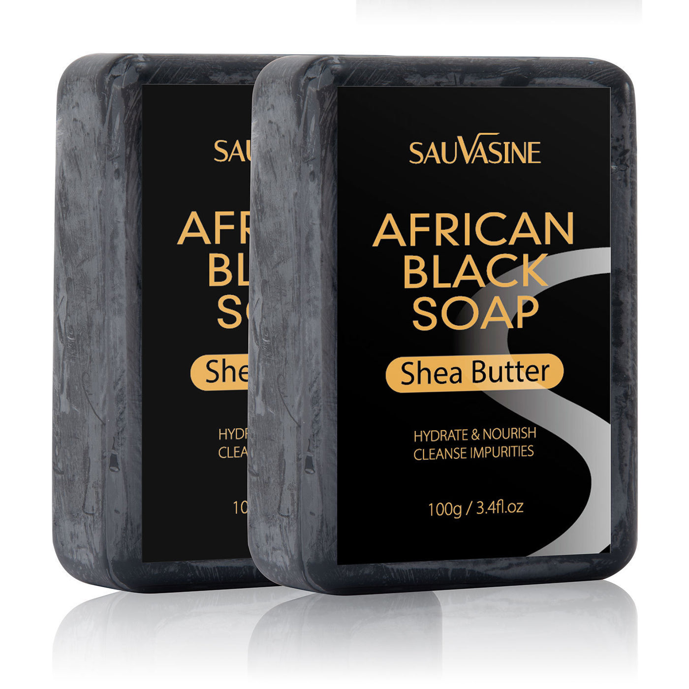 African Black Soap for Deep Cleansing & Anti-Mite Care | 100g Handmade Moisturizing Bar for Face & Body | Suitable for All Skin Types