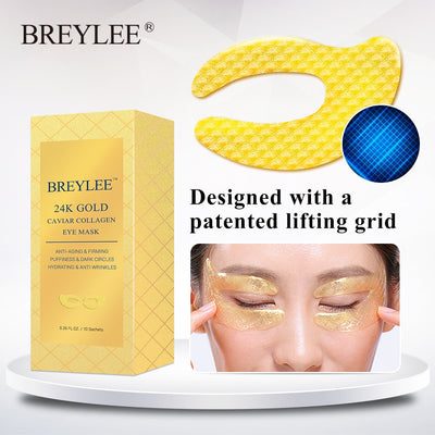 Gold Eye Masks - Hydrating & Anti-Aging Treatment for Dark Circles, Puffiness, and Fine Lines