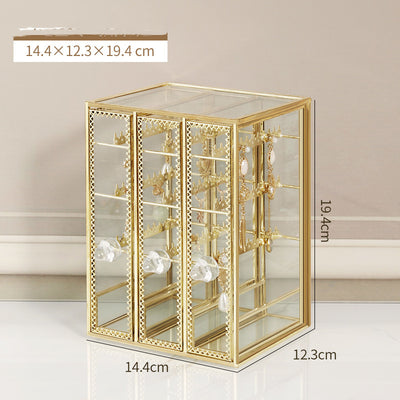 Light Luxury Jewelry Storage Box | Multi-Grid Large Capacity Organizer for Precious Accessories.