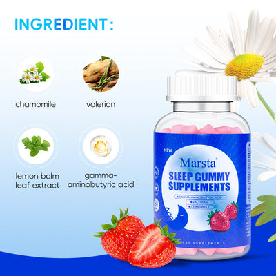 Sleep Gummies - Natural Melatonin & Relaxation Support for Better Sleep, Stress Relief, and Restful Nights