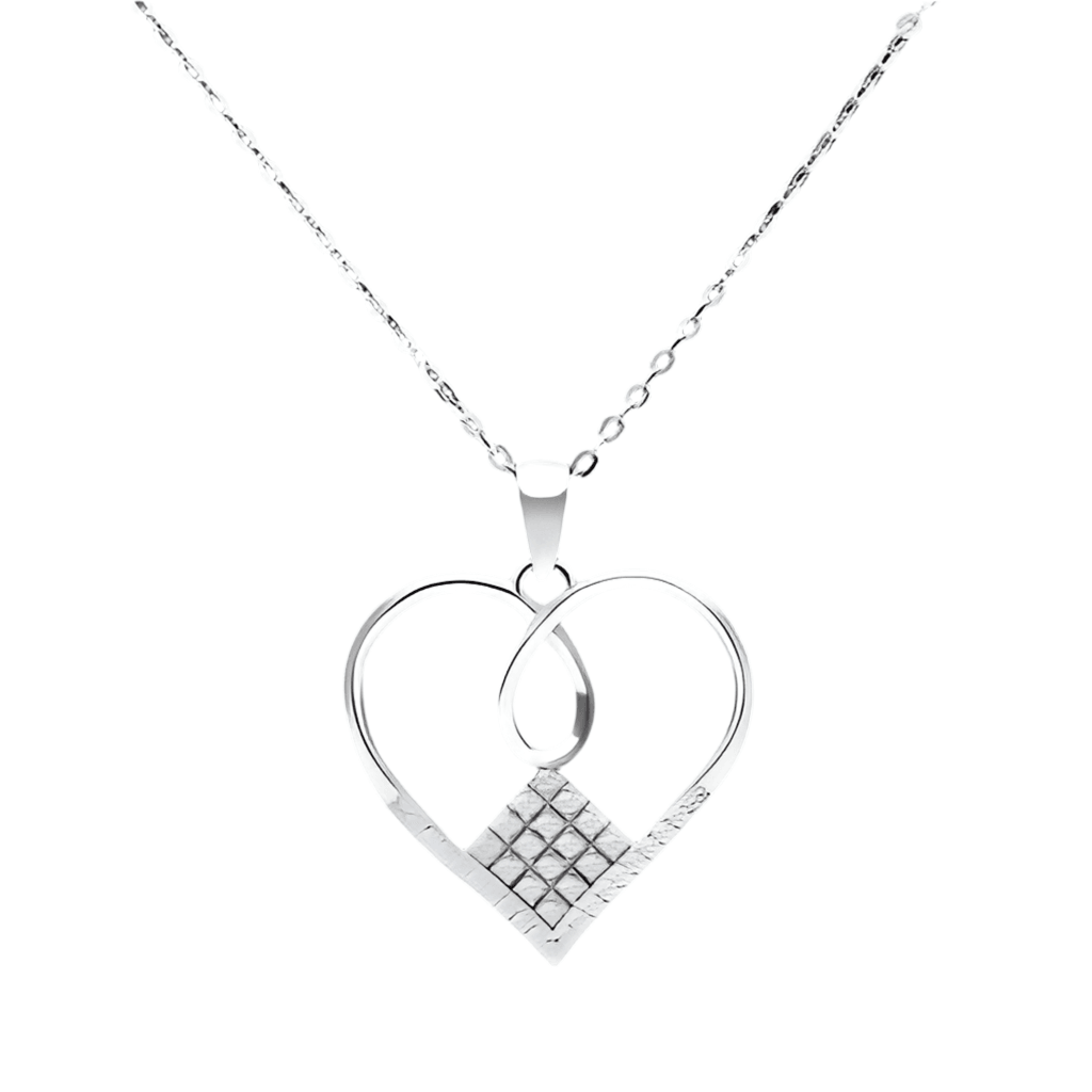 Heart Pendant Sterling Silver Necklace – Elegant & Timeless Jewelry