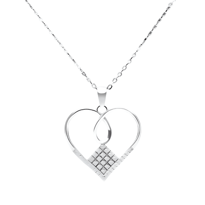 Heart Pendant Sterling Silver Necklace – Elegant & Timeless Jewelry