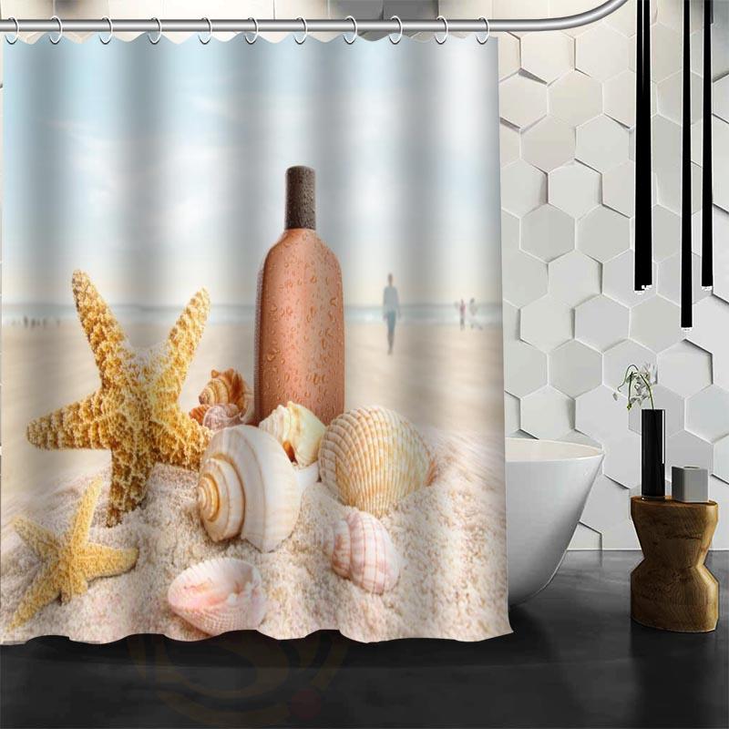 Waterproof Beach Spa Shower Curtain