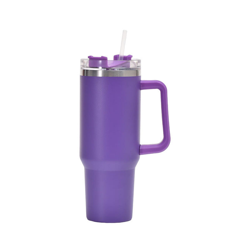 Insulated Stainless Steel Tumbler with Handle