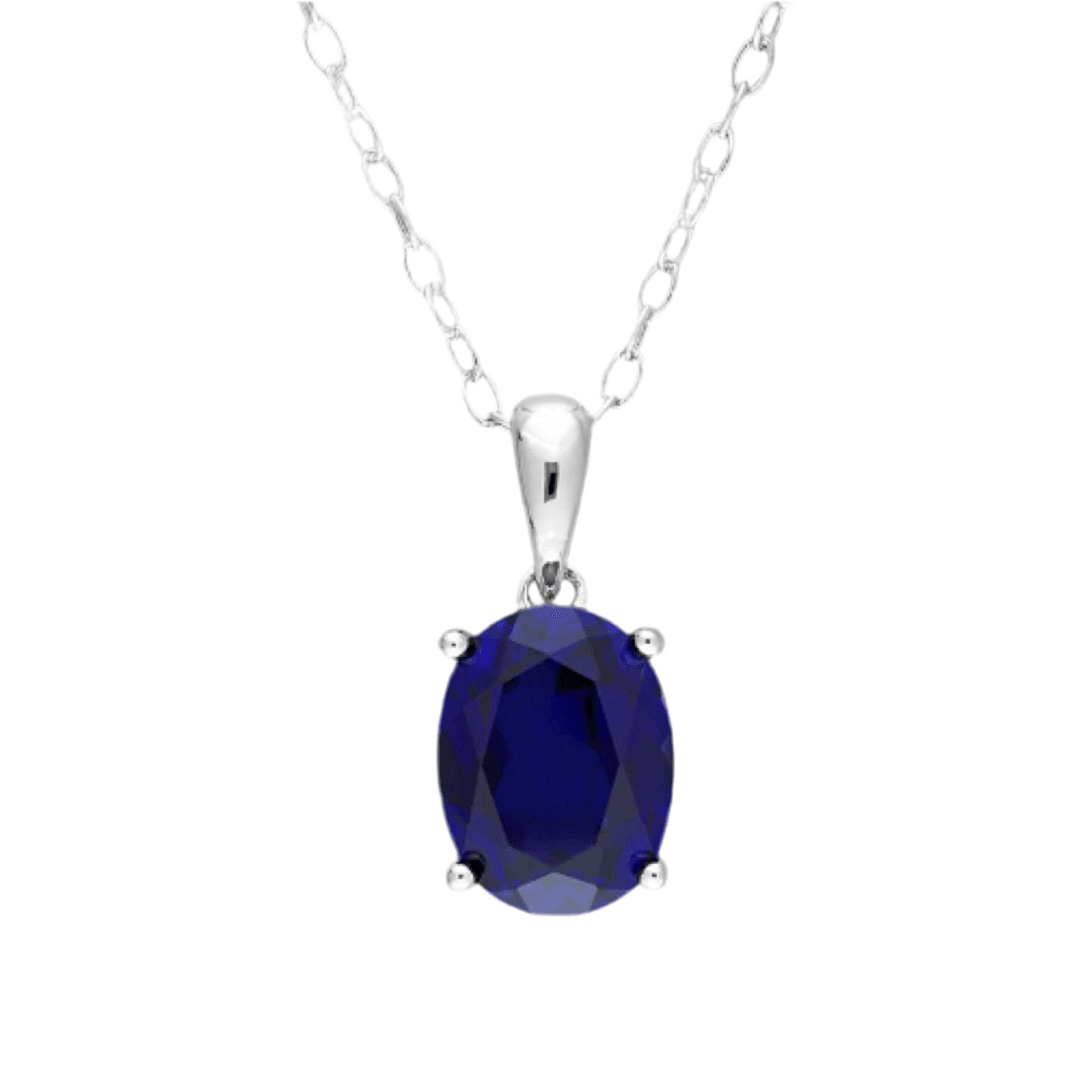 Collier avec pendentif en quartz bleu – Bijoux élégants en pierres précieuses