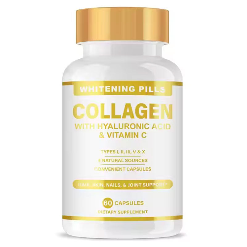 Super Collagen Capsules - Supports Skin Elasticity, Joint Health, and Hair Growth - 10g of Collagen per Serving - 60 gummies