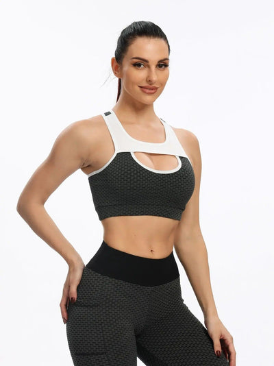 High-performance Spandex sports bra for active women