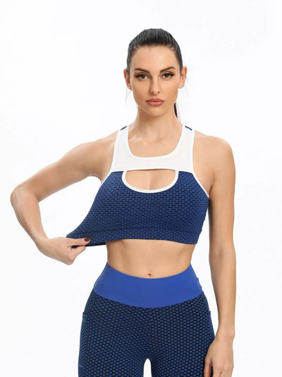 High-performance Spandex sports bra for active women