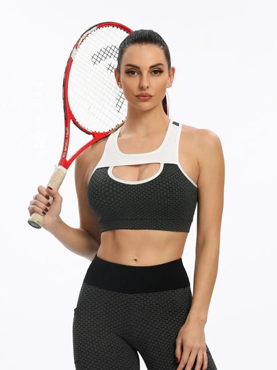 High-performance Spandex sports bra for active women