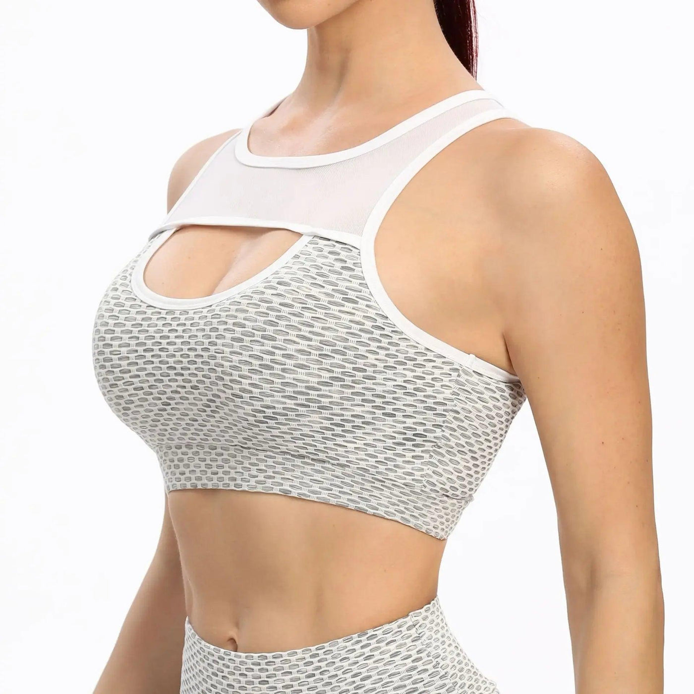 High-performance Spandex sports bra for active women