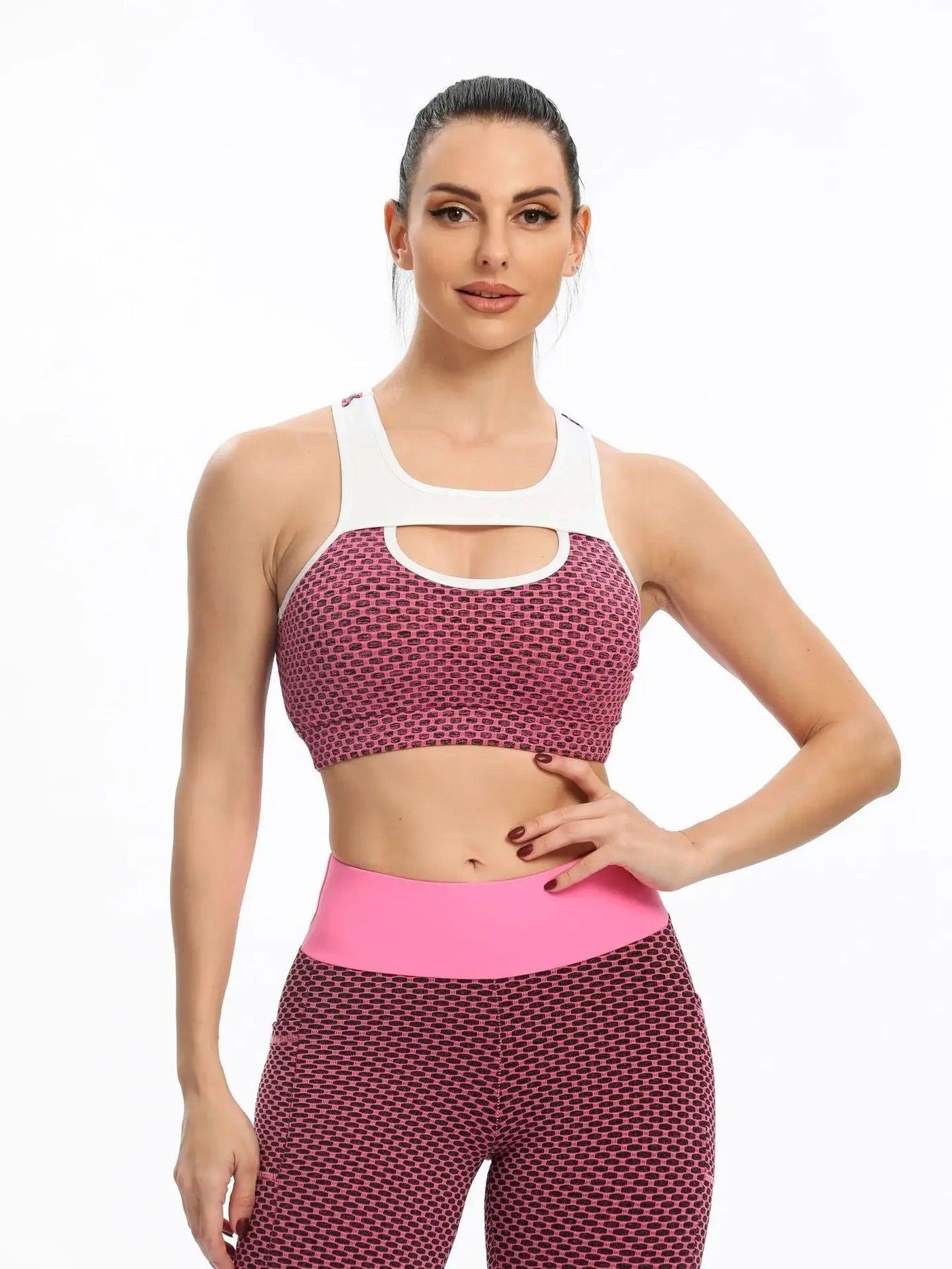 High-performance Spandex sports bra for active women