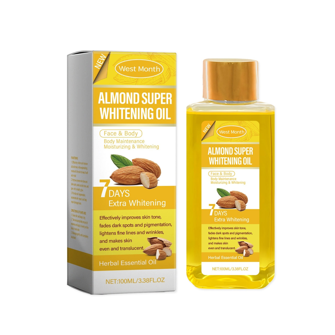 Turmeric Body Whitening Oil | Skin Brightening & Even Tone Oil for Radiant Skin